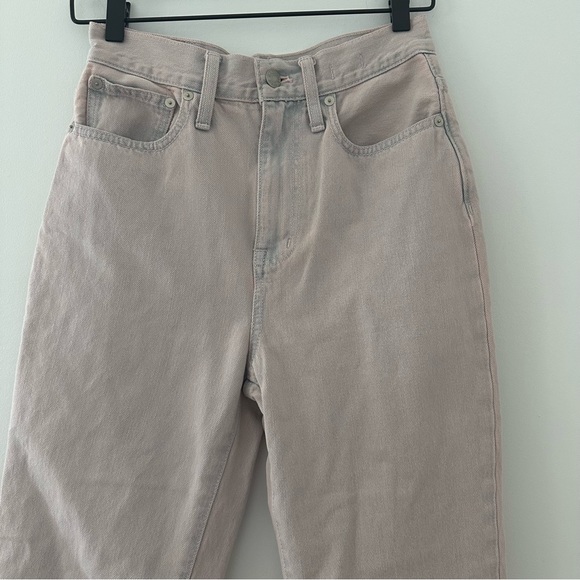 Madewell The Momjean Overdyed Edition High Rise Acid Wash Rigid Denim Size 25 - Picture 5 of 11